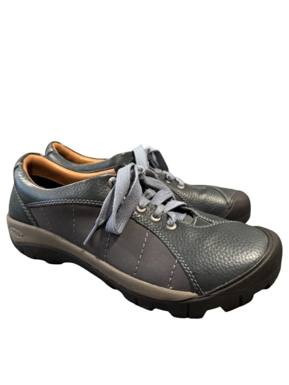 KEEN Presidio Shoes Women’s 10.5 EU 41 Teal Leather Comfort Walking Sneakers EUC